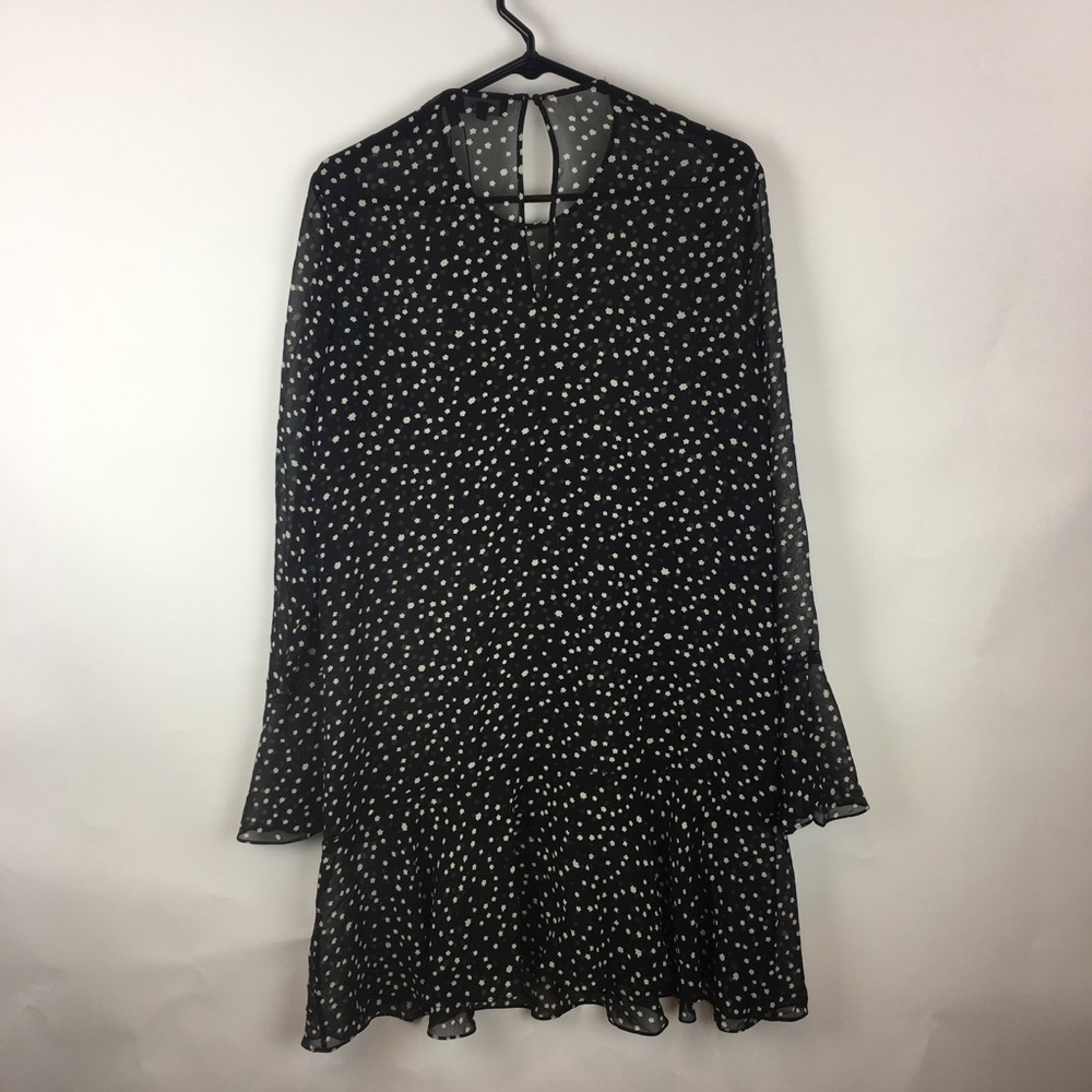NWT Theory Black White Star Print Dress - M1 - Picture 7 of 7